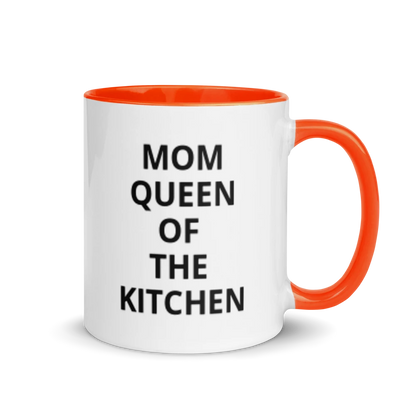 White Ceramic Mug with Color Inside/Mother's day
