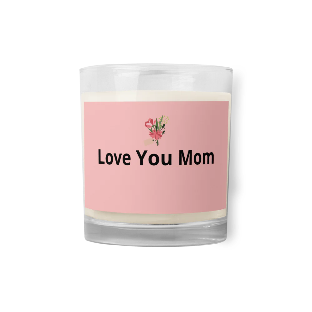 Glass Jar Soy Wax Candle/Mother's day