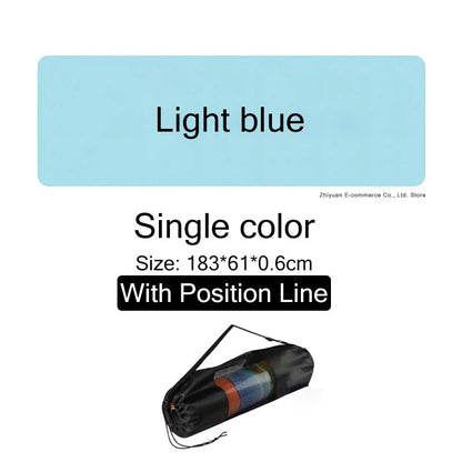 Non-Slip Yoga Mat With Position Line
