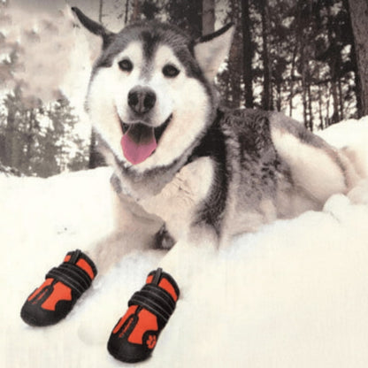 Non-Slip Waterproof Dog Shoes – Reflective Pet Boots for Large Dogs