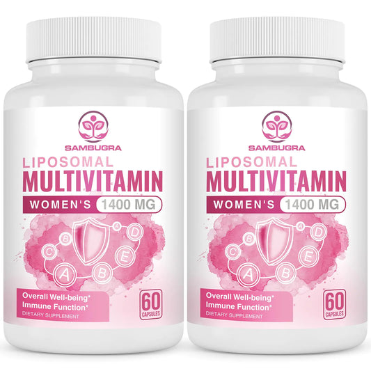 Liposomal Multivitamin for Women 1400MG - Womens Daily Multi Vitamins Supplements with Iron Vitamin A C D E and B Complex for Immune Health Hair & Skin Support for Women 18+，120 Vegan Capsules/ Supplements