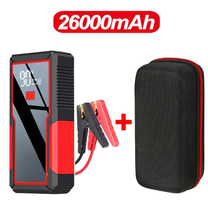 26000mAh/20000mAh Car Jump Starter 1000A 12V Output Portable Emergency Start-up Charger for Cars Booster Battery Starting Device