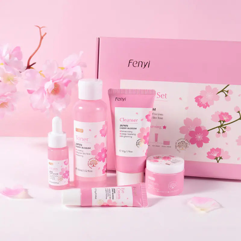 Japan Sakura Skincare Set - 5 Piece Face Care Kit/Skin care