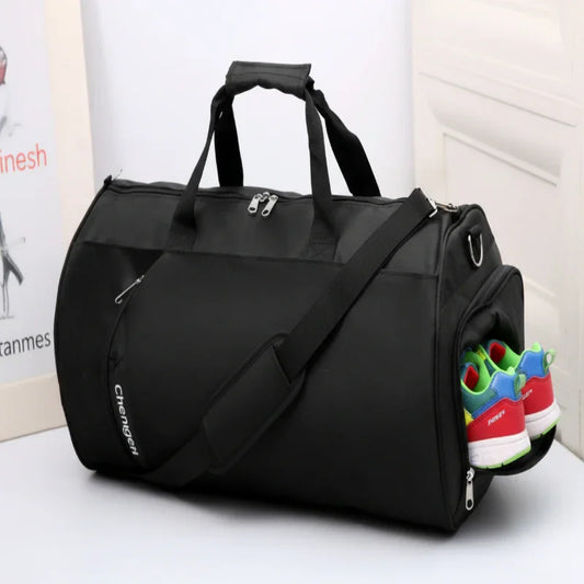 Waterproof Cylinder Shoulder Bag. Sports Training & Travel Gym Bag - Hi Fitness Gym Crop Tank Top Leggings Set - Hi Fitness