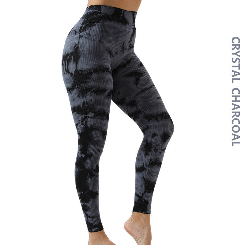 Seamless Tie-Dye Yoga Set – Bra & Pants
