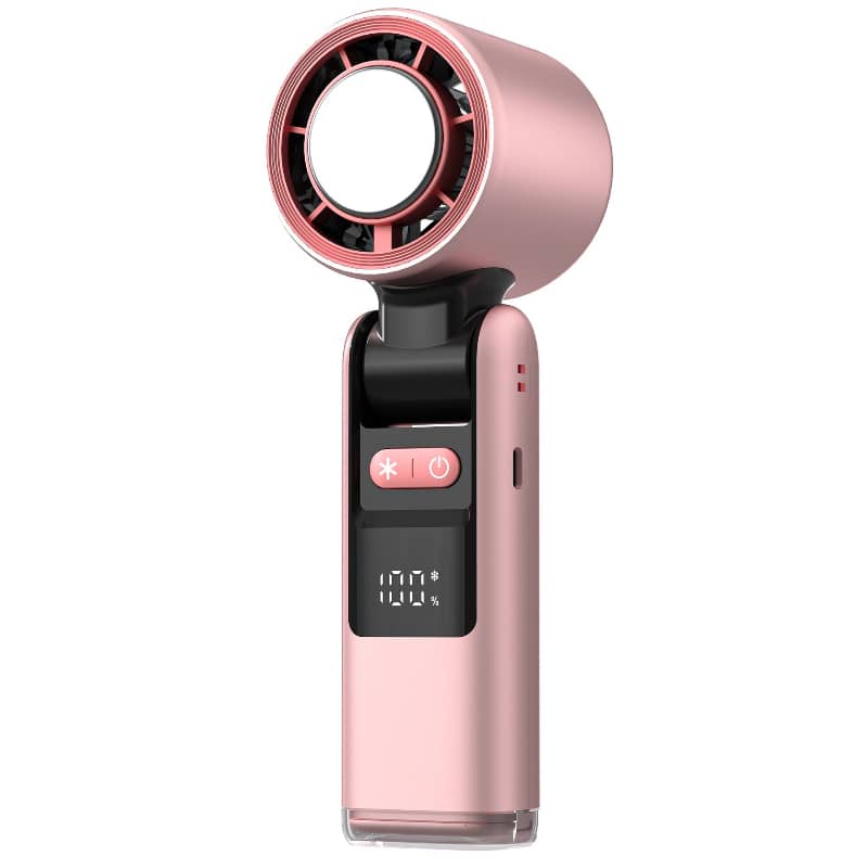Portable USB Handheld Fan with Digital Display
