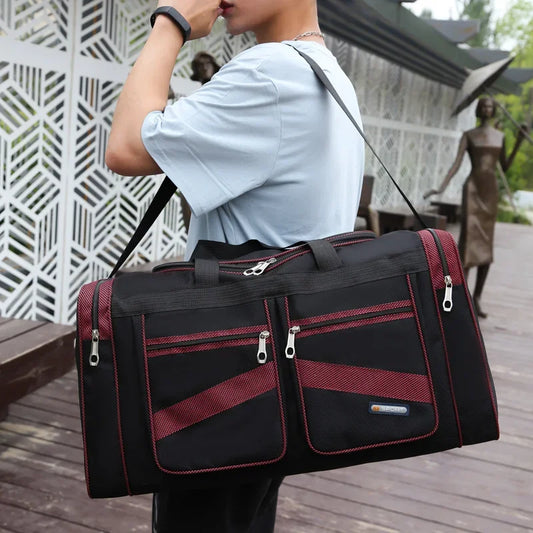 Foldable Large Capacity Tote Travel Bag – Waterproof Oxford Cloth Bag