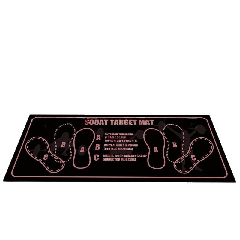 Simple Solid Color Pilates Squat Fitness Diatomaceous Earth Floor Mat With Footprints - Hi Fitness Gym Crop Tank Top Leggings Set - Hi Fitness