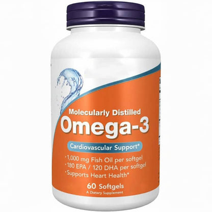 Fish Oil Omega-3 Soft Gel Capsules – Heart, Brain & Joint Support