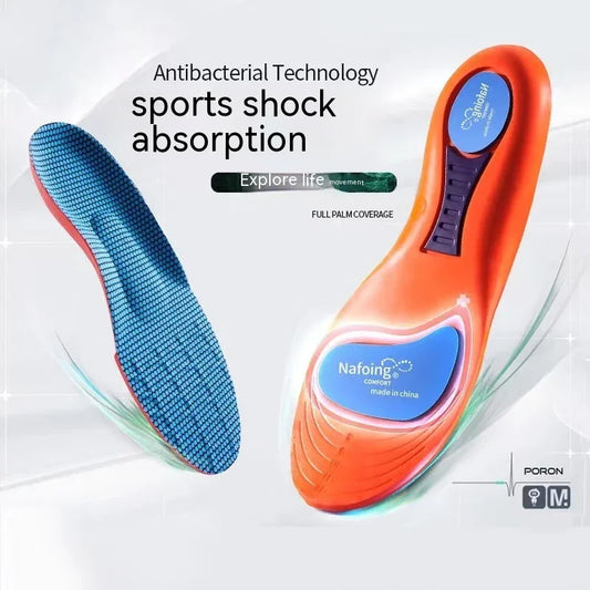 Men’s Thick Shock-Absorbing Sports Insoles. Comfortable Athletic Foot Support - Hi Fitness Gym Crop Tank Top Leggings Set - Hi Fitness