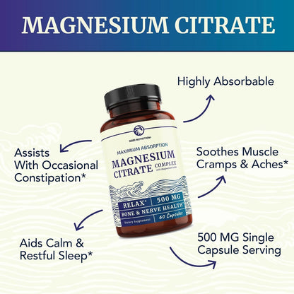 Magnesium Citrate Capsules/Supplements - Hi Fitness Gym Crop Tank Top Leggings Set - Hi Fitness