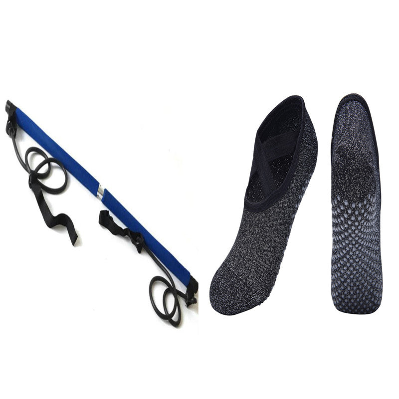 Rally Bar Chest Expansion Arm Force Bar Yoga Bar Pilates Bar Fitness Bar - Hi Fitness Gym Crop Tank Top Leggings Set - Hi Fitness