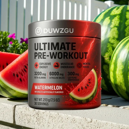 Pre-Workout Supplement - Watermelon Caffeine Boost