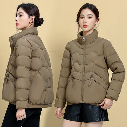Small New Fashion Short White Duck Down Jacket Women's Coat/Winter - Hi Fitness Gym Crop Tank Top Leggings Set - Hi Fitness