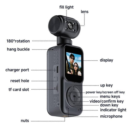 Outdoor Sports Camera with Night Vision