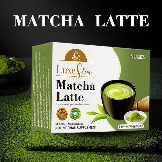 Southeast Asian Green Tea Latte with Collagen & Barley Grass