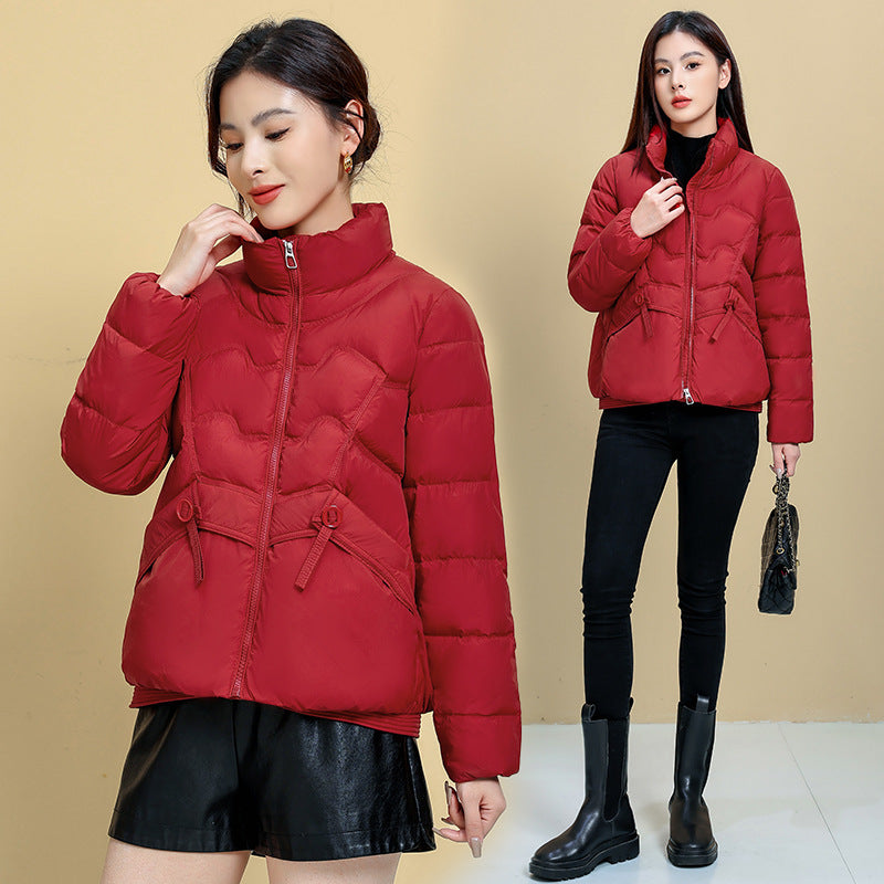 Small New Fashion Short White Duck Down Jacket Women's Coat/Winter - Hi Fitness Gym Crop Tank Top Leggings Set - Hi Fitness