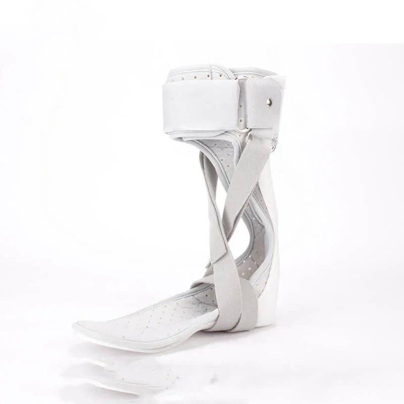 White 3D-printed shoe on a white background