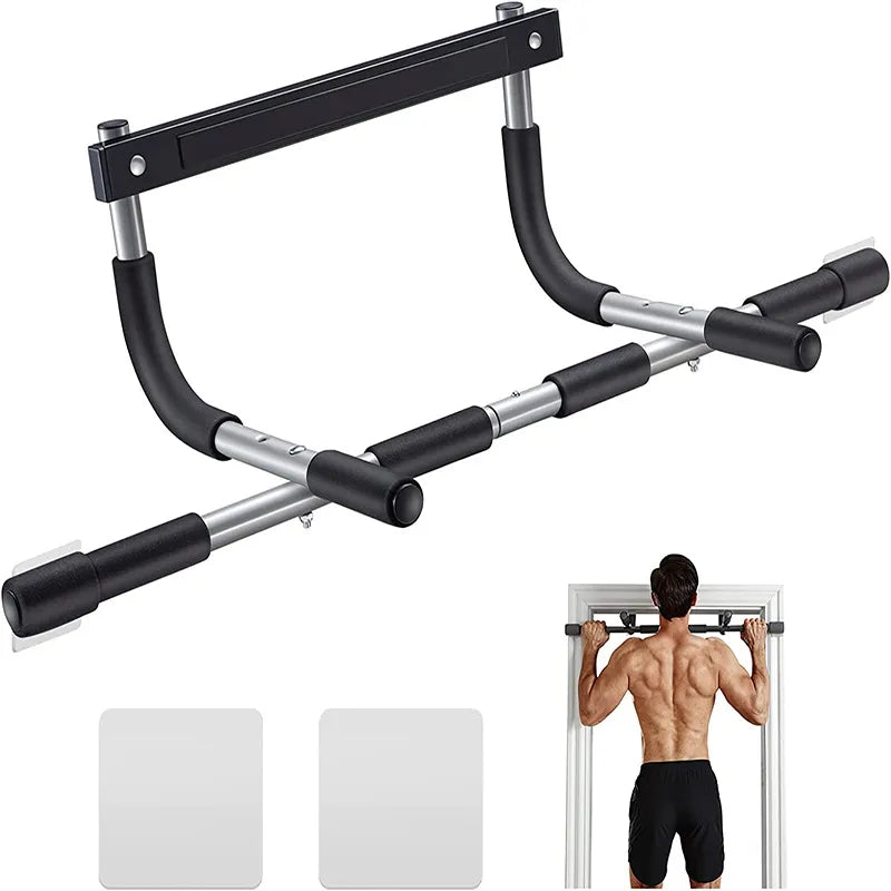 Door Frame Pull-Up Bar – Black Steel