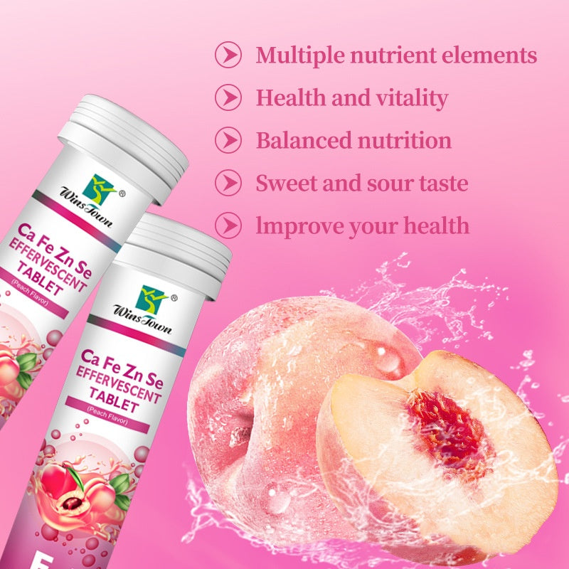 Effervescent Tablet Calcium Iron Zinc Supplements - Hi Fitness Gym Crop Tank Top Leggings Set - Hi Fitness