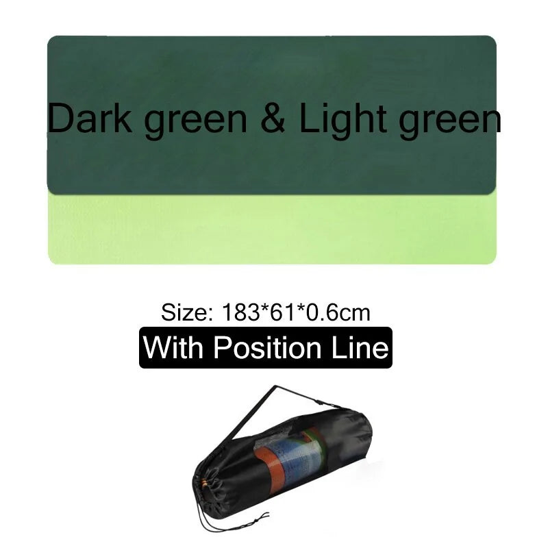 Non-Slip Yoga Mat With Position Line
