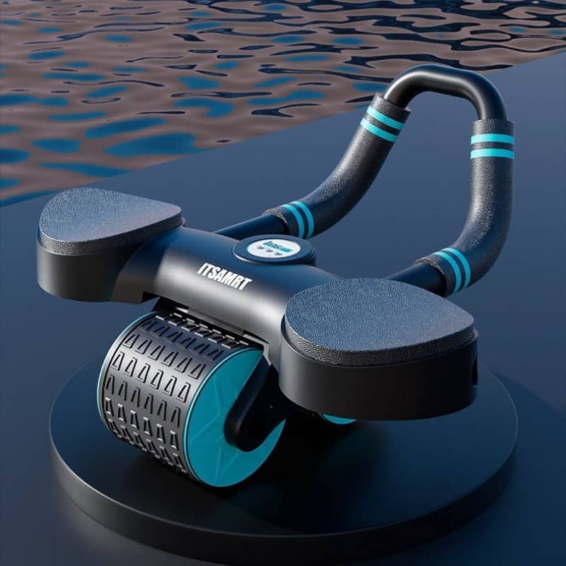 Auto-Rebound Ab Wheel – Abdominal Roller with Elbow Support