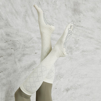 Non-slip Long Stockings Fitness Yoga Pilates Five-finger Sports Socks Women - Hi Fitness Gym Crop Tank Top Leggings Set - Hi Fitness