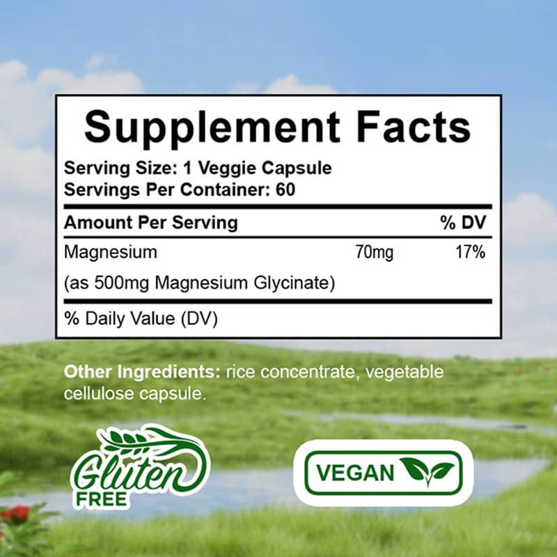 Magnesium Glycinate Capsules – Sleep, Stress & Muscle Support