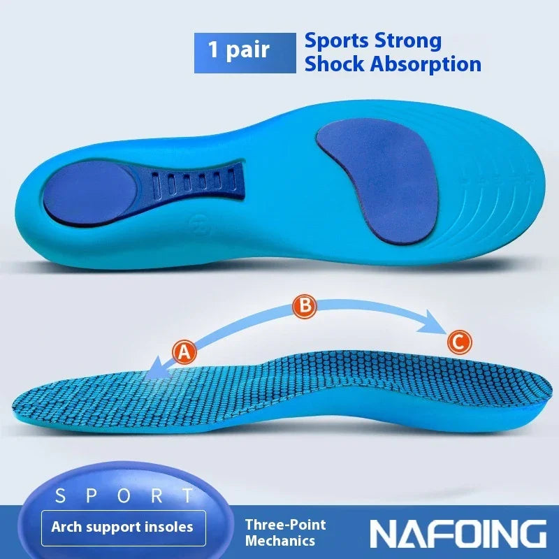 Men’s Thick Shock-Absorbing Sports Insoles. Comfortable Athletic Foot Support - Hi Fitness Gym Crop Tank Top Leggings Set - Hi Fitness