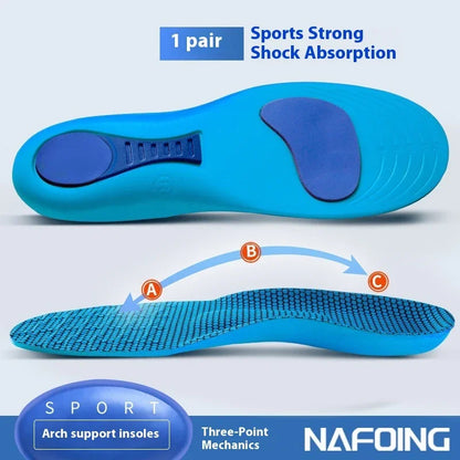 Men’s Thick Shock-Absorbing Sports Insoles. Comfortable Athletic Foot Support - Hi Fitness Gym Crop Tank Top Leggings Set - Hi Fitness
