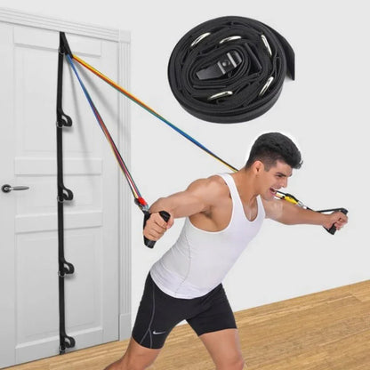 Portable Home Fitness Door Strap - Multi-Point Anchor Strength Training Accessories - Hi Fitness Gym Crop Tank Top Leggings Set - Hi Fitness