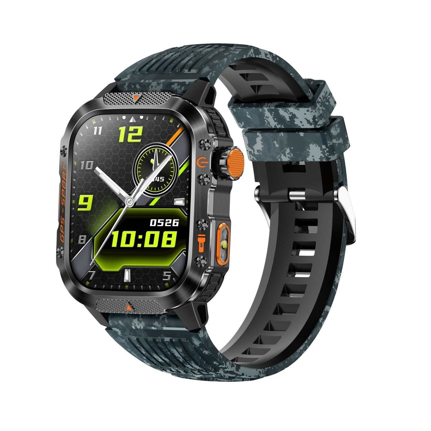 GPS BeiDou Positioning Bluetooth Calling Heart Rate Outdoor Three-proof Sports Watch - Hi Fitness Gym Crop Tank Top Leggings Set - Hi Fitness