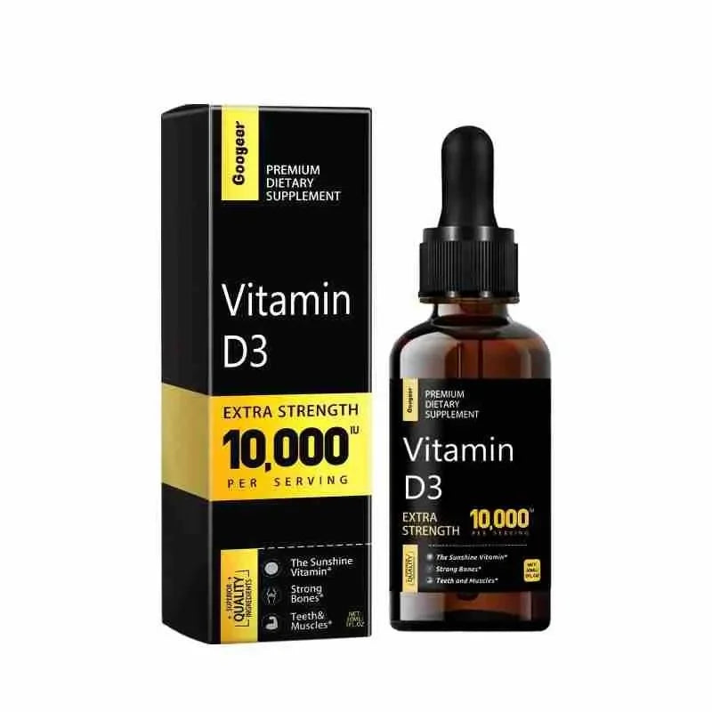 Googler Vitamin D3 Extra Strength 10,000 IU liquid supplement.