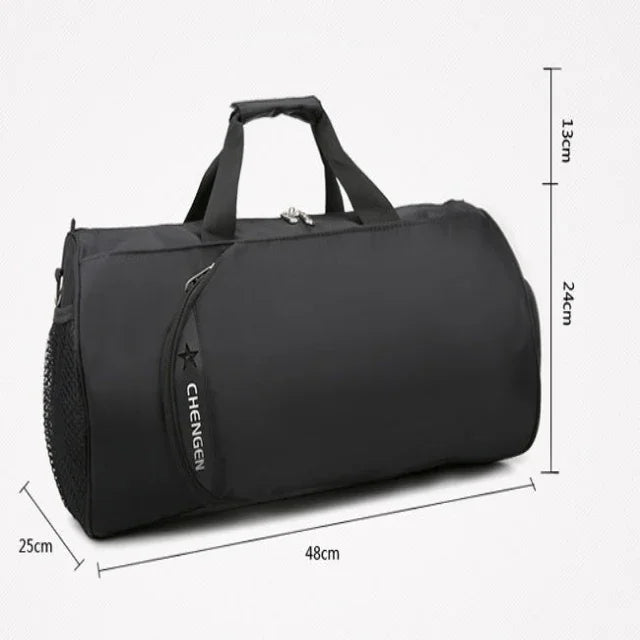 Waterproof Cylinder Shoulder Bag. Sports Training & Travel Gym Bag - Hi Fitness Gym Crop Tank Top Leggings Set - Hi Fitness