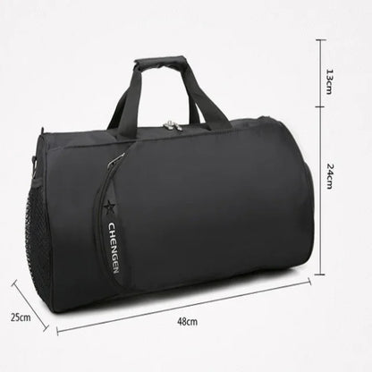 Waterproof Cylinder Shoulder Bag. Sports Training & Travel Gym Bag - Hi Fitness Gym Crop Tank Top Leggings Set - Hi Fitness