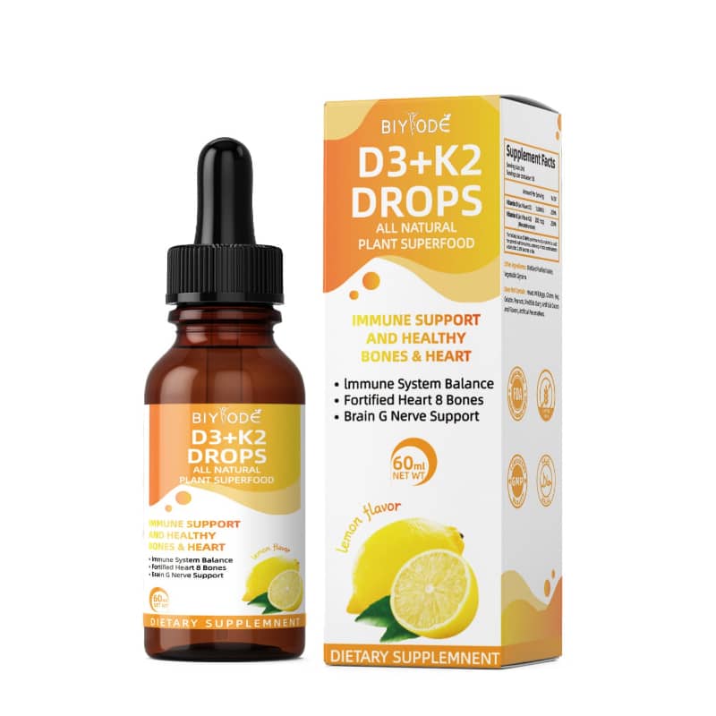 Gotas de Vitamina D3 y K2 – Soporte para Huesos, Corazón e Inmunidad