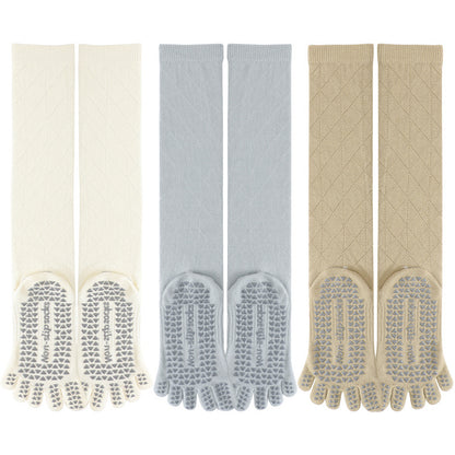 Non-slip Long Stockings Fitness Yoga Pilates Five-finger Sports Socks Women - Hi Fitness Gym Crop Tank Top Leggings Set - Hi Fitness