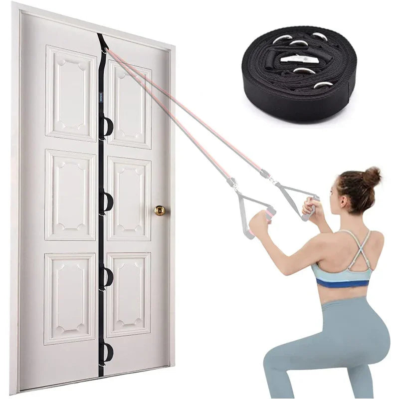 Portable Home Fitness Door Strap - Multi-Point Anchor Strength Training Accessories - Hi Fitness Gym Crop Tank Top Leggings Set - Hi Fitness