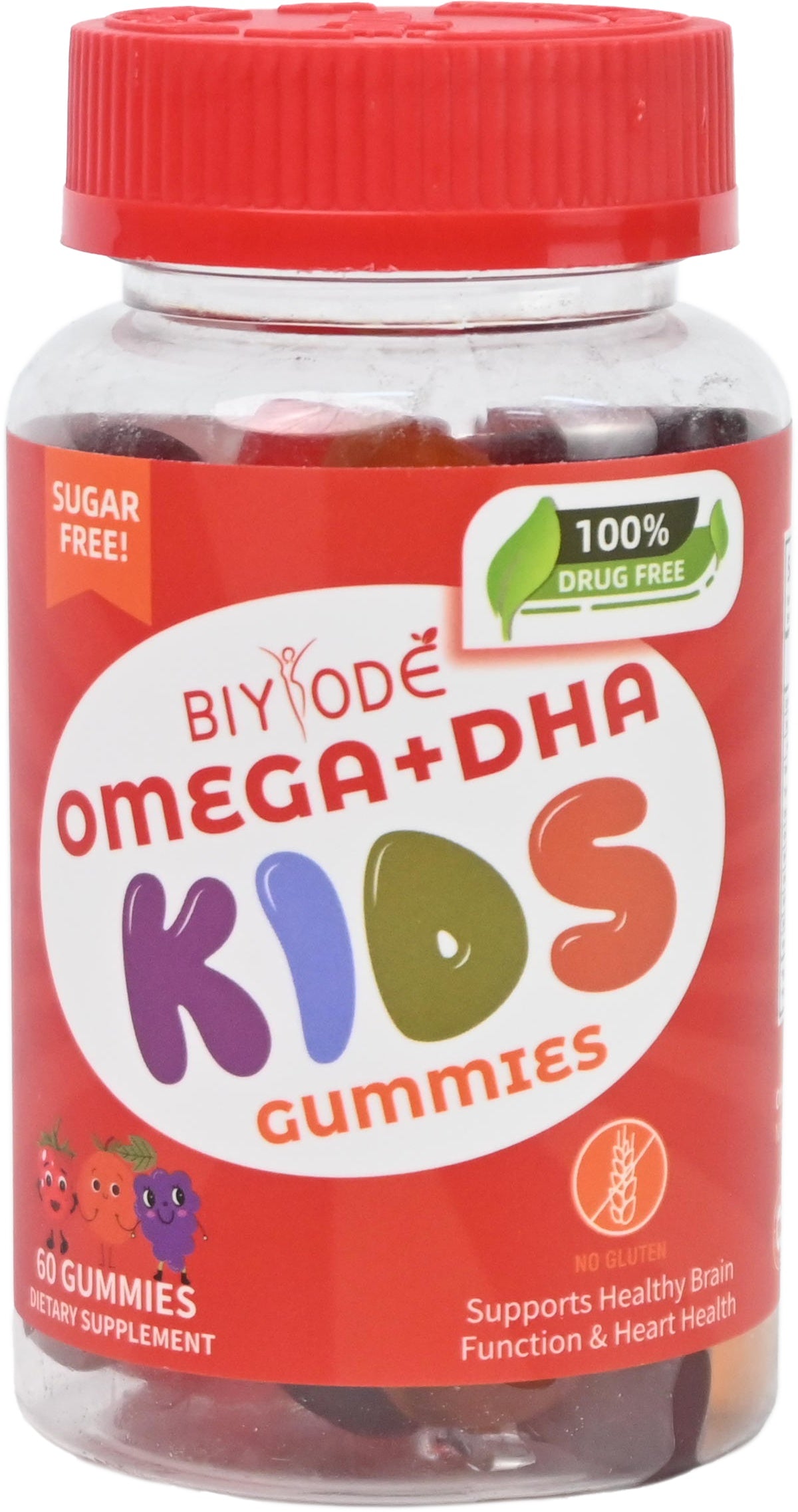 Kids Supplements Omega3 Vitamin C D Brain Function Heart Eyes Health Children Grow Taller DHA Gummies - Hi Fitness Gym Crop Tank Top Leggings Set - Hi Fitness