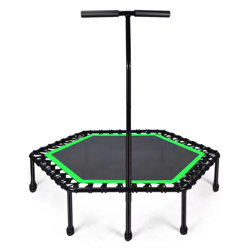 Hexagonal Armrest Indoor Household Trampoline - Hi Fitness Gym Crop Tank Top Leggings Set - Hi Fitness