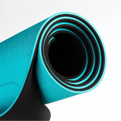Non-Slip Yoga Mat With Position Line