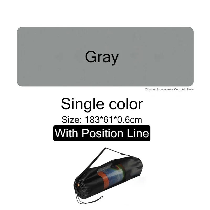 Non-Slip Yoga Mat With Position Line