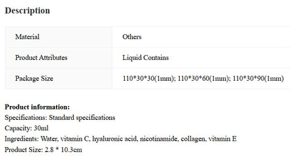 Facial Moisturizing Skin Rejuvenation Care Solution/Skin care