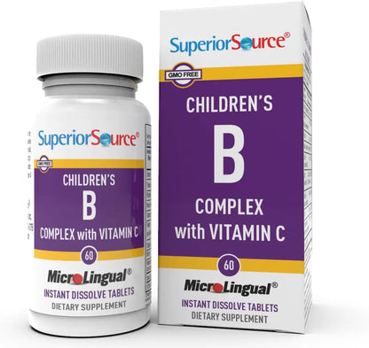 Superior Source Child B-Complex Vitamins (60 Tablets)/Supplements