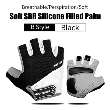 Half Finger Anti Slip Shockproof Cycling Gloves