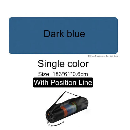 Non-Slip Yoga Mat With Position Line
