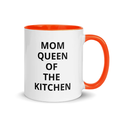 White Ceramic Mug with Color Inside/Mother's day