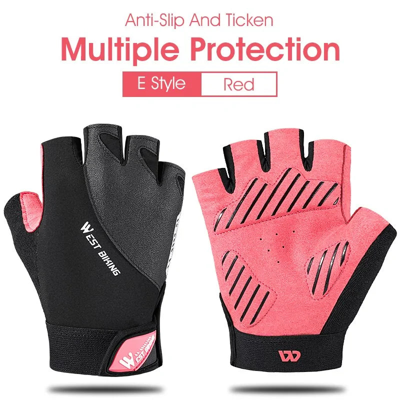 Half Finger Anti Slip Shockproof Cycling Gloves