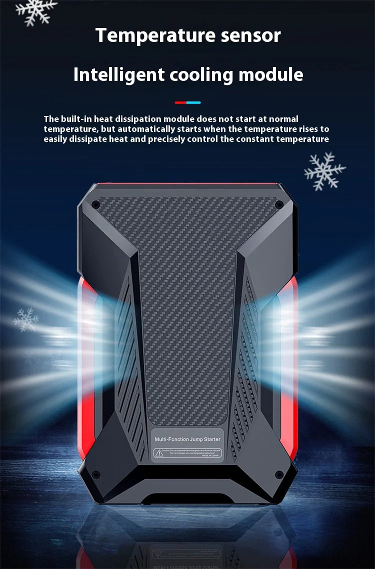 All-in-One 12V Emergency Car Power Bank & Inflatable Jump Starter