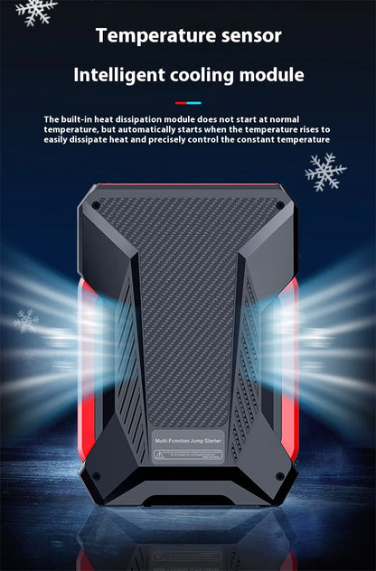 All-in-One 12V Emergency Car Power Bank & Inflatable Jump Starter